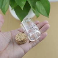12 sztuk/partia 30ml DIY Mini pragnąc szklane butelki korek rzemiosło 37mm Tiny puste słoiki korek korek przezroczysty pamiątka pojemnik 2